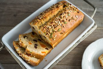 Homemade banana bread
