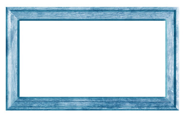  cadre bois brut bleu 