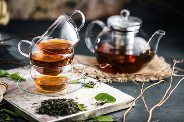 Frisch gebrühter Tee