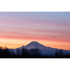 Mt Rainier at sunrise