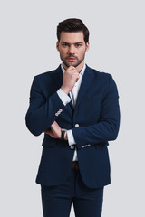 Thoughtful businessman. 