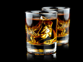 Whiskey with ice.