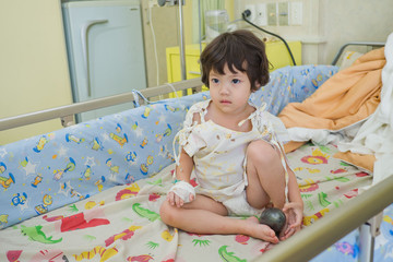 hand of child, Sodium Chloride Solution for Intravenous, The brine, Medical treatment, saline intravenous, Hospitals use a saline