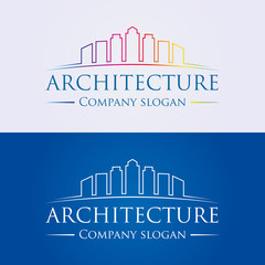 A logo design for architecture, building, real estate, finance, business company.