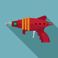 Ray gun icon vector flat design