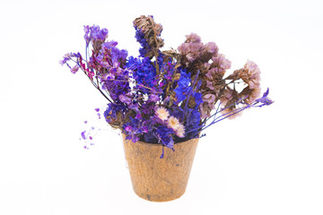 Beautiful vintage flower bouquet isolated on white background