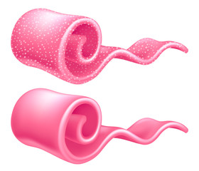 Sugar jelly strip. Chewing candy vector illustration.