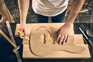 Manufacture of guitars.