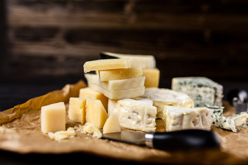 Different sorts of cheese