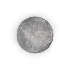 Mercury Planet on white. 3D illustration