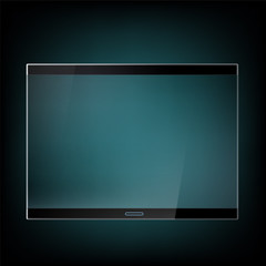 Futuristic tablet with glass screen
