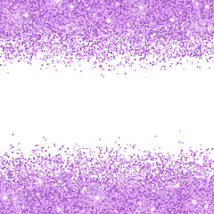 Lilac glitter on white backround. Vector