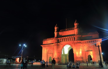Gateway of India light up Mumbai India