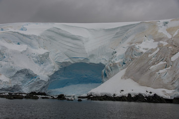 Antarctic landscape view from sea