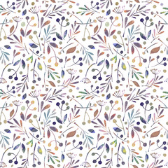 Fototapeta na wymiar Herbs and spices seamless pattern. Watercolor illustration. Packing or wrapping paper.