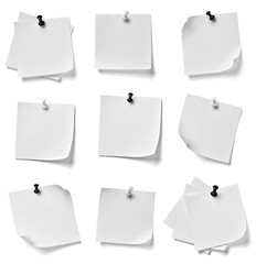 note paper push pin message