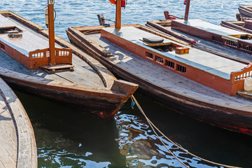 Fototapeta na wymiar Traditional Abra ferries in Dubai