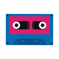 Naklejka premium Music cassette symbol vector illustration graphic design