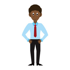 Businessman with suit cartoon vector illustration graphic design