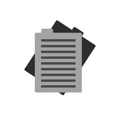 Sheet of paper icon. Vector illustration