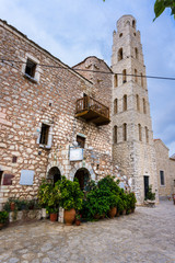 Fototapeta premium Areopoli, the traditional village of Mani in Peloponnese Greece.
