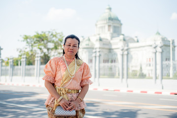 women wear Thailand National Costume