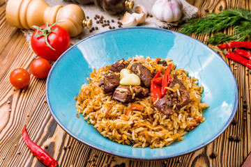 pilaf with beef