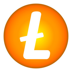 Obraz premium Litecoin icon on white.