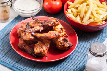Tasty baked chicken wings