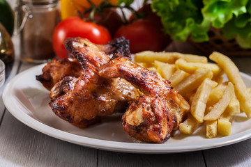 Tasty baked chicken wings