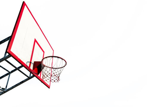 Backboard On White Background. Dicut, Isolated.