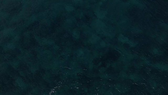 Aerial Mexico Crystal Clear Ocean Fly Over 005 Tilt Up to Island