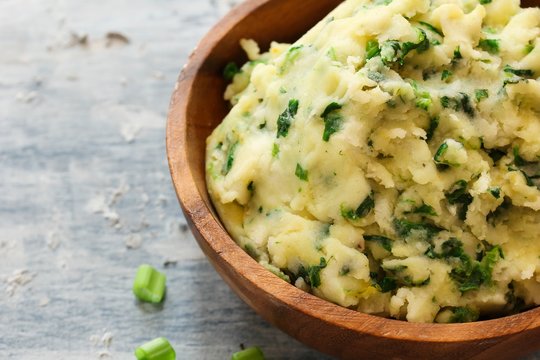 Homemade Colcannon / Irish Mashed Potatoes St Patrick day food