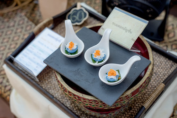 Thai Traditional Dessert, Thai sweets, or Khanom Thai