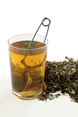 infusion of herbs as healthy drink