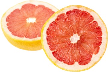 Fototapeta na wymiar Grapefruit cut in half