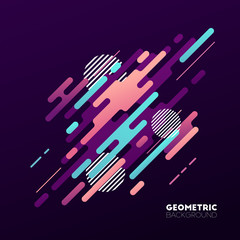 Abstract geometric background. Vector illustration. 