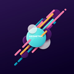 Abstract geometric background. Vector illustration. 