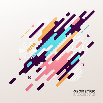 Abstract geometric background. Vector illustration. 