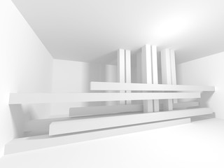 Obraz premium Abstract Modern White Architecture Background