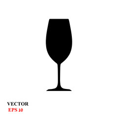 wine glass. vector illustration
