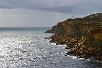 Naklejka premium Felsküste am Atlantik, Algarve, Portugal, Europa
