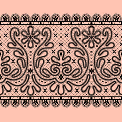 Black lace pattern