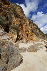 Praia da Salema bei Figueira Algarve, Portugal, Europa