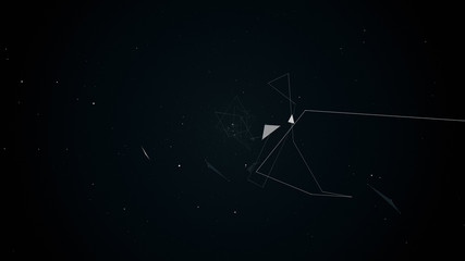 illustration flight in geometric abstraction