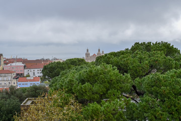 View from Sao Paulo castle in Lisbon, Portugal