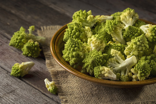 Romanesco broccoli on a plate