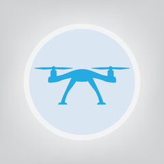 aerial drone icon- vector illustration