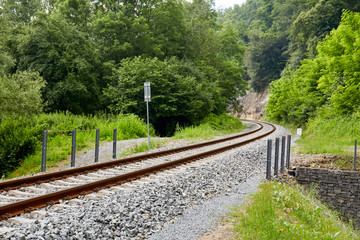 Railway track in Michalovice village