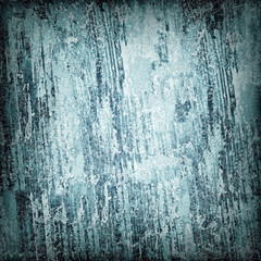 Fototapeta premium Dark turquoise grunge background. The texture of the old surface. Abstract pattern of cracks, scuffs, dust